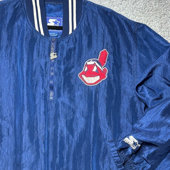 STARTER Other - Vintage Starter Jacket Mens Extra Large Cleveland Indians Chief Wahoo 1990s CLE